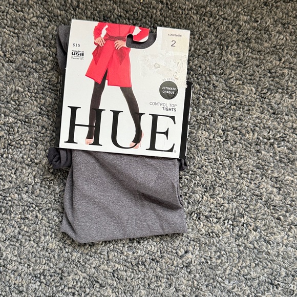 HUE Charcoal Control Top Tights - Picture 1 of 4